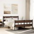 Estructura de cama con cabecero y pie sin colchón