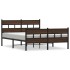 Estructura de cama con cabecero y pie sin colchón