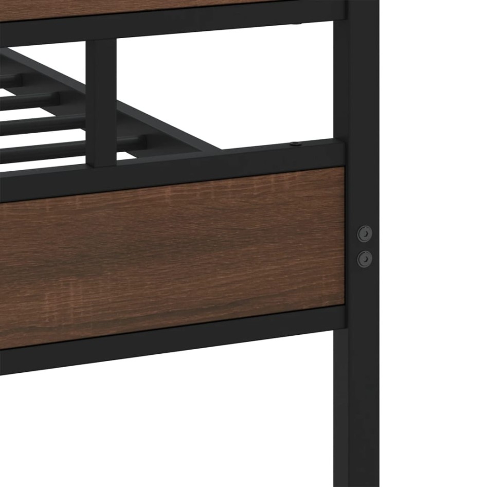 Estructura de cama con cabecero y pie sin colchón