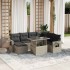 Set de sofás de jardín 8 pzas y cojines ratán sintético