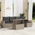 Set de sofás de jardín 6 pzas y cojines ratán sintético