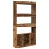 Aparador alto madera ingeniería madera envejecida 92x33x180