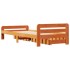 Estructura de cama sin colchón madera maciza marrón 75x190