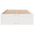 Cama sin colchón con cajones madera de pino blanco 135x190