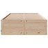 Cama sin colchón con cajones madera maciza de pino 120x190