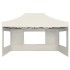 Carpa plegable profesional con paredes aluminio crema 4,5x3