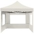 Carpa plegable profesional con paredes aluminio crema 4,5x3