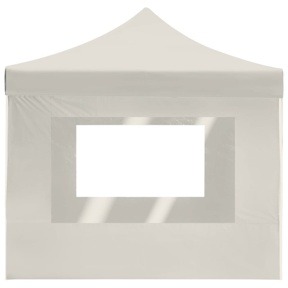Carpa plegable profesional con paredes aluminio crema 4,5x3