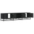 Mueble de TV madera de ingeniería negro 180x35x41