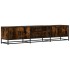 Mueble para TV madera de ingeniería roble ahumado 180x35x41