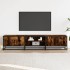 Mueble para TV madera de ingeniería roble ahumado 180x35x41