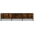 Mueble para TV madera de ingeniería roble ahumado 180x35x41