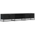 Mueble para TV madera de ingeniería negro 210x35x41