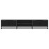 Mueble para TV madera de ingeniería negro 210x35x41