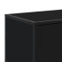 Mueble para TV madera de ingeniería negro 210x35x41