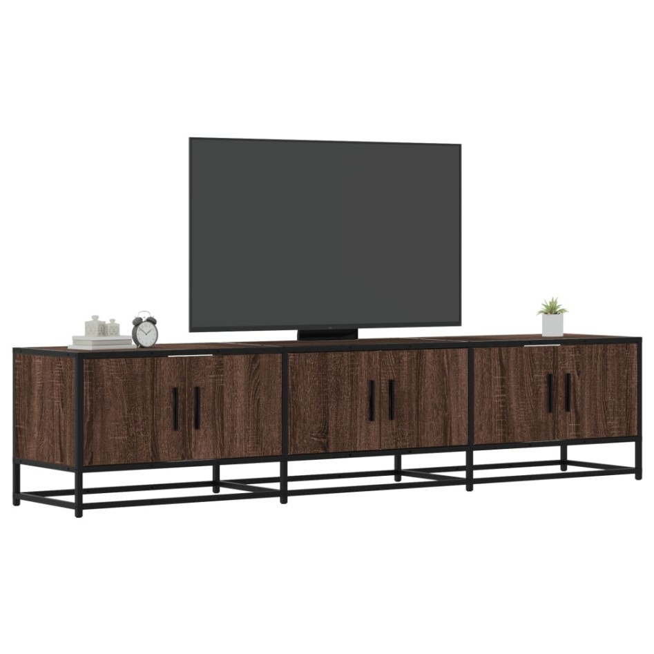 Mueble para TV madera de ingeniería roble marrón 180x35x41