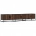 Mueble para TV madera de ingeniería marrón roble 210x35x41
