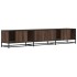 Mueble para TV madera de ingeniería marrón roble 210x35x41