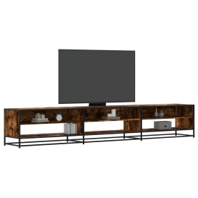 Mueble de TV madera de ingeniería roble ahumado 270x40x46