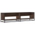 Mueble de TV madera de ingeniería marrón roble 180,5x40x46