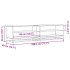Mueble de TV madera de ingeniería marrón roble 180,5x40x46