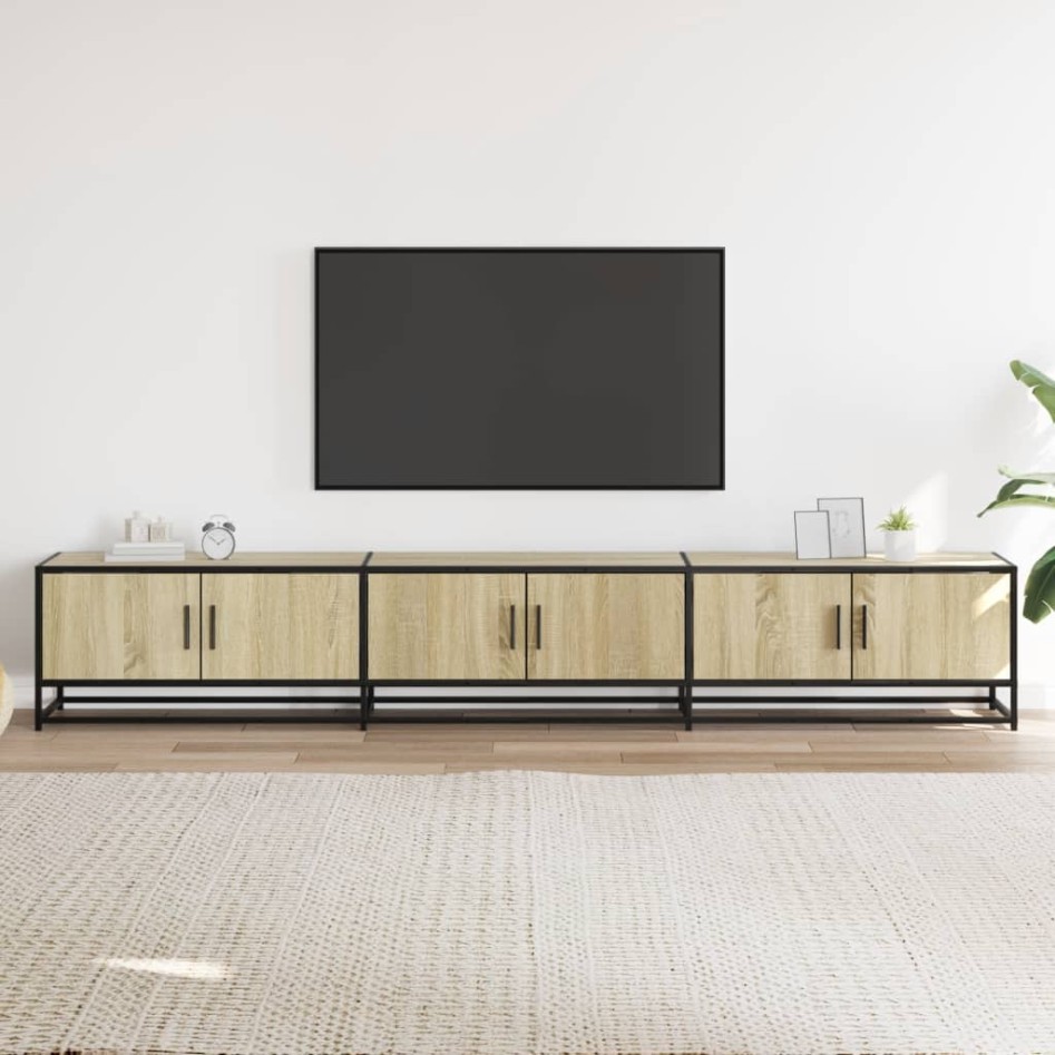 Mueble para TV madera de ingeniería roble Sonoma 240x35x41