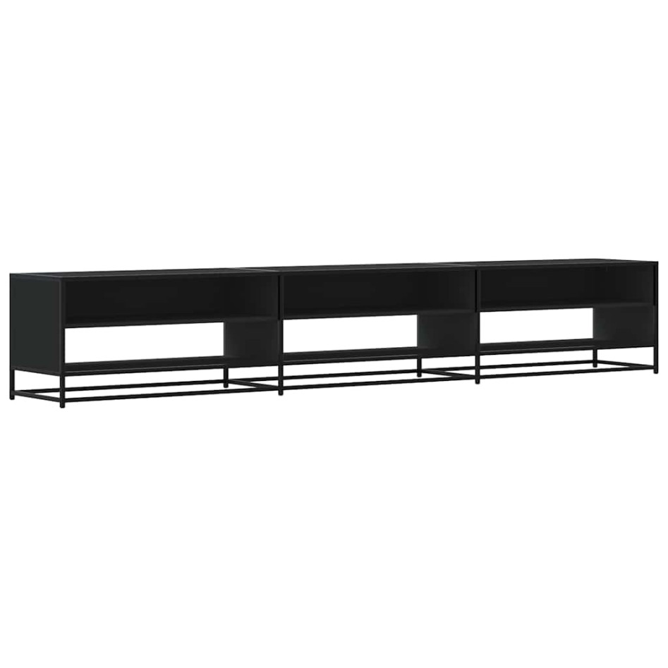 Mueble de TV madera de ingeniería negro 270x40x46