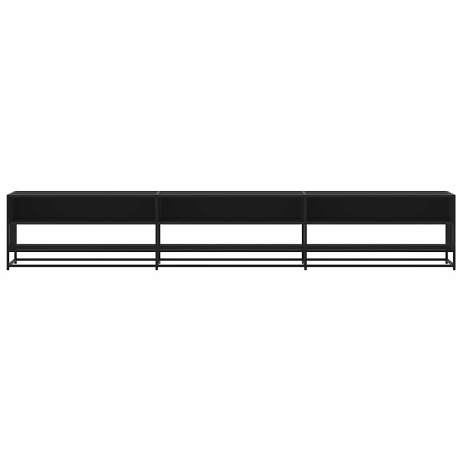 Mueble de TV madera de ingeniería negro 270x40x46