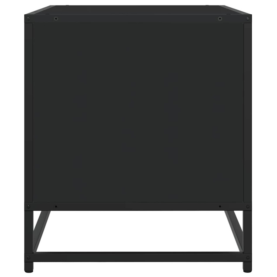 Mueble de TV madera de ingeniería negro 270x40x46
