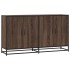 Aparador madera de ingeniería marrón roble 134x35x76