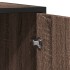 Aparador madera de ingeniería marrón roble 134x35x76