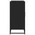 Aparador de madera de ingeniería negro 92x35x76