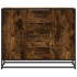 Aparador madera de ingeniería roble ahumado 92x35x76