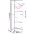Estantería de madera de ingeniería negra 60x35x170,5
