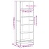 Estantería madera de ingeniería roble ahumado 60x35x170,5