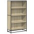 Estantería de madera de ingeniería roble Sonoma 80,5x35x139