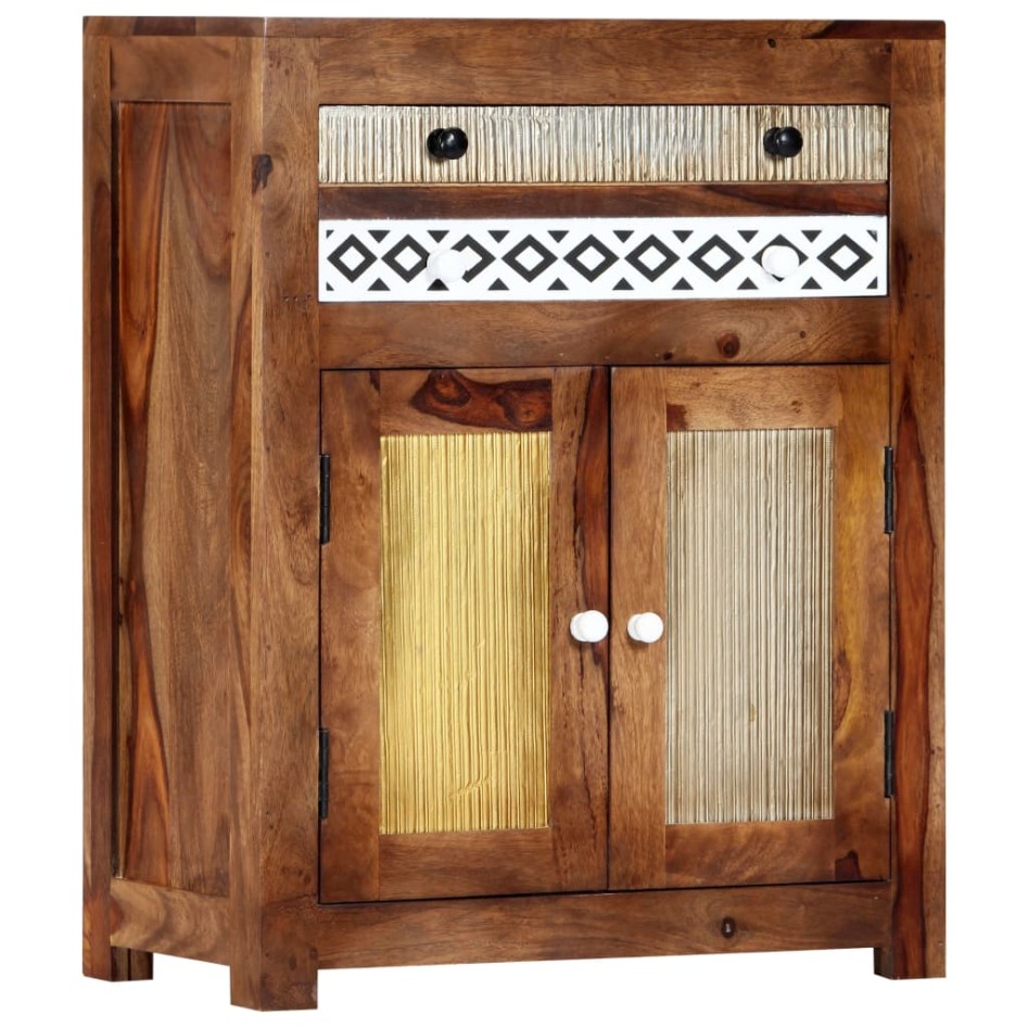 Aparador de madera maciza de sheesham 60x30x75