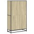 Estantería de madera de ingeniería roble Sonoma 80,5x35x139