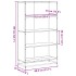 Estantería de madera de ingeniería roble Sonoma 80,5x35x139