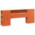 Cabecero de cama almacenaje madera maciza pino marrón 180