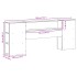 Cabecero de cama almacenaje madera maciza pino marrón 180