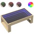 Mesa de centro con Infinity LED roble Sonoma 90x53x30