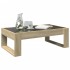 Mesa de centro con Infinity LED roble Sonoma 90x53x30