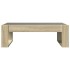 Mesa de centro con Infinity LED roble Sonoma 90x53x30