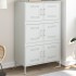 Aparador de acero blanco 68x39x113
