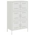 Aparador de acero blanco 68x39x113