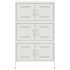 Aparador de acero blanco 68x39x113