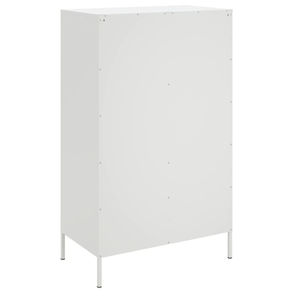 Aparador de acero blanco 68x39x113