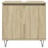 Set de muebles de baño 3 pzas madera contrachapada roble