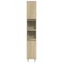 Set de muebles de baño 3 pzas madera contrachapada roble